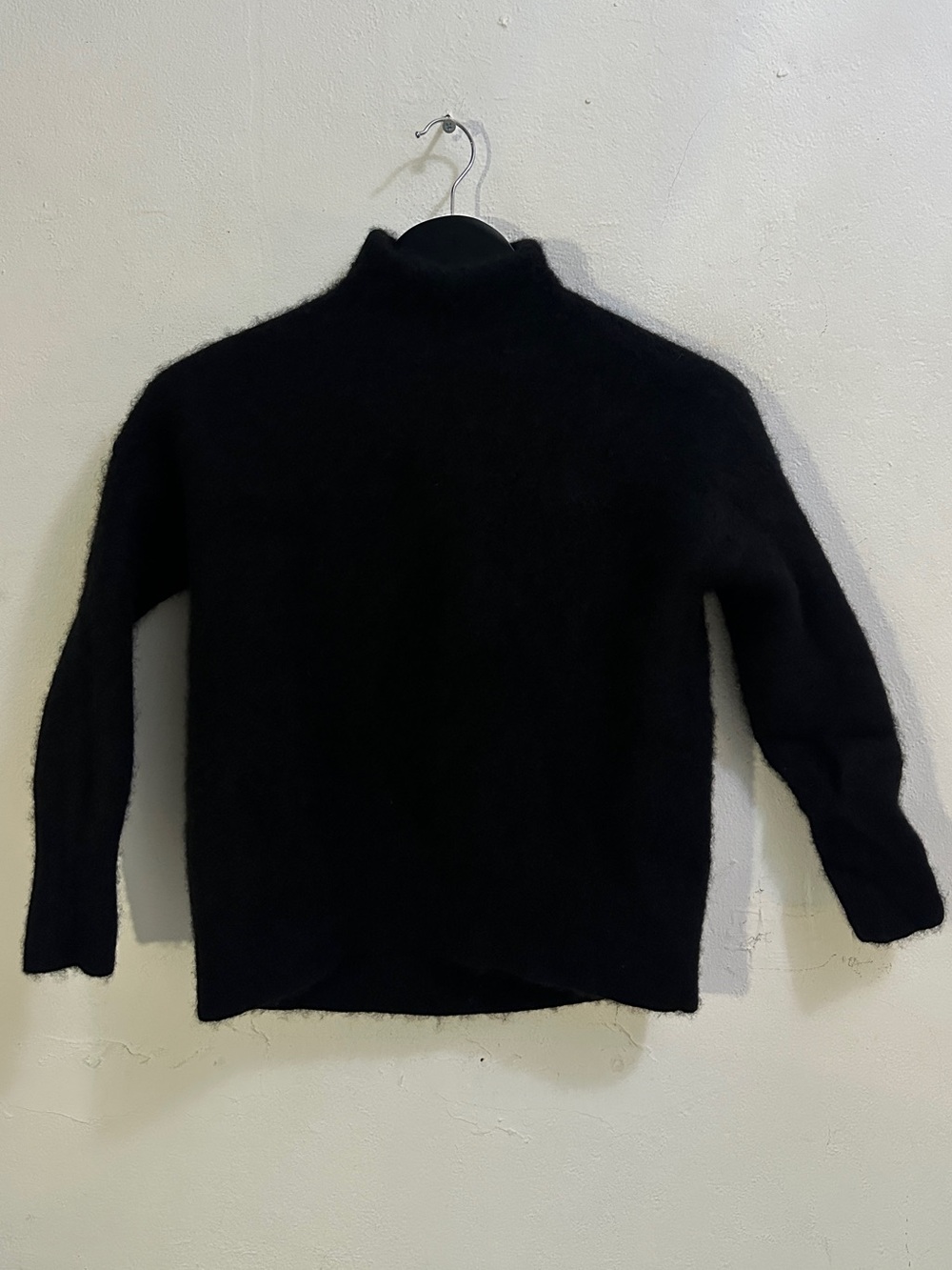 Saks Fifth Avenue Black Cashmere Turtleneck Sweater Women’s S Soft Knit